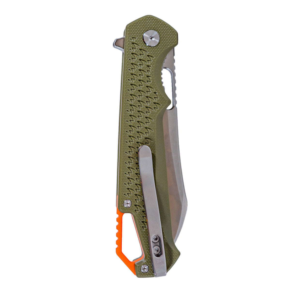 MUCTAC Ceros - Folding EDC | D2 Steel | OD Green G10 Handle | Liner Lock Design