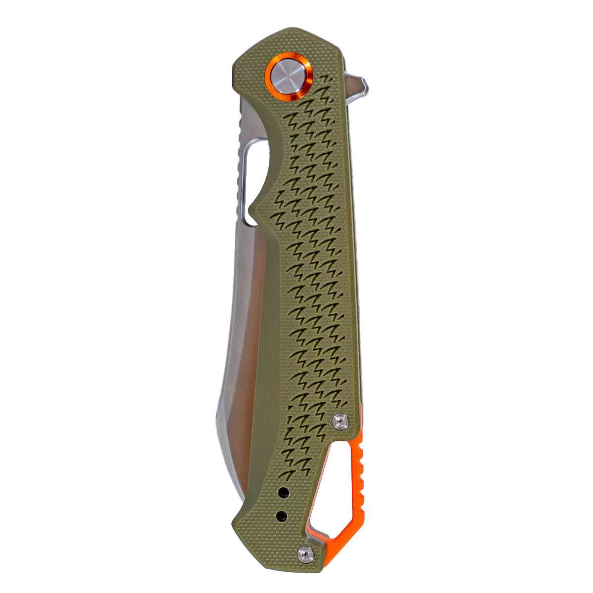MUCTAC Ceros - Folding EDC | D2 Steel | OD Green G10 Handle | Liner Lock Design