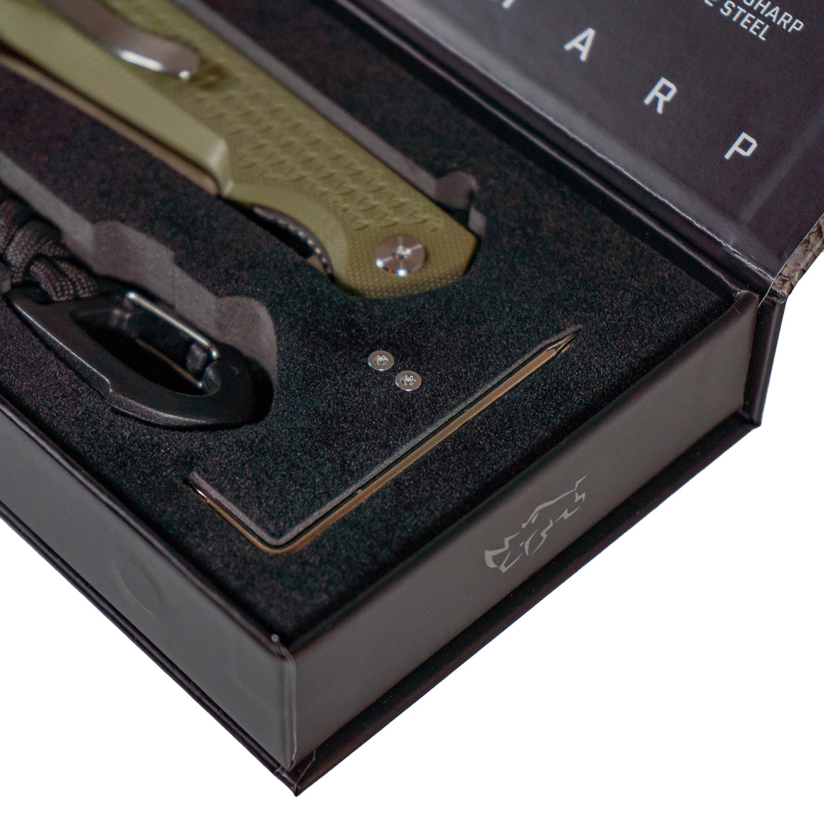 MUCTAC Ceros - Folding EDC | D2 Steel | OD Green G10 Handle | Liner Lock Design