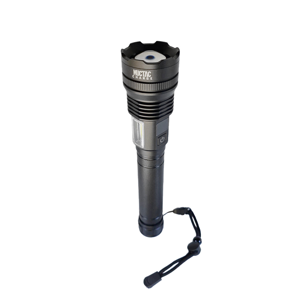 Muctac CHARGE Flashlight, 5000+ LMS, Zoomable, LED, USB, IP65, Aluminum Alloy