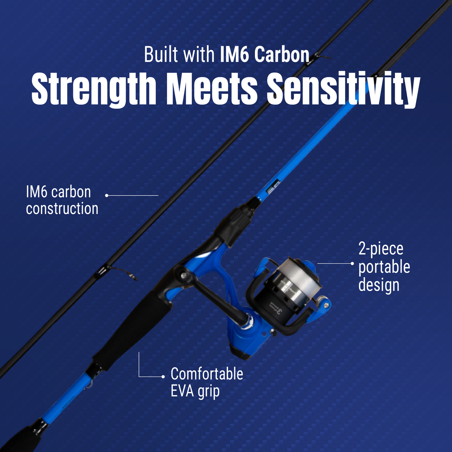 Reaction Tackle Fishing Rod and Spinning Reel Combo -SmoothCast - NEW