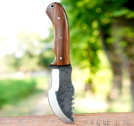 Track Cutting Knife – Custom Handmade 1095 Steel Outdoor Blade