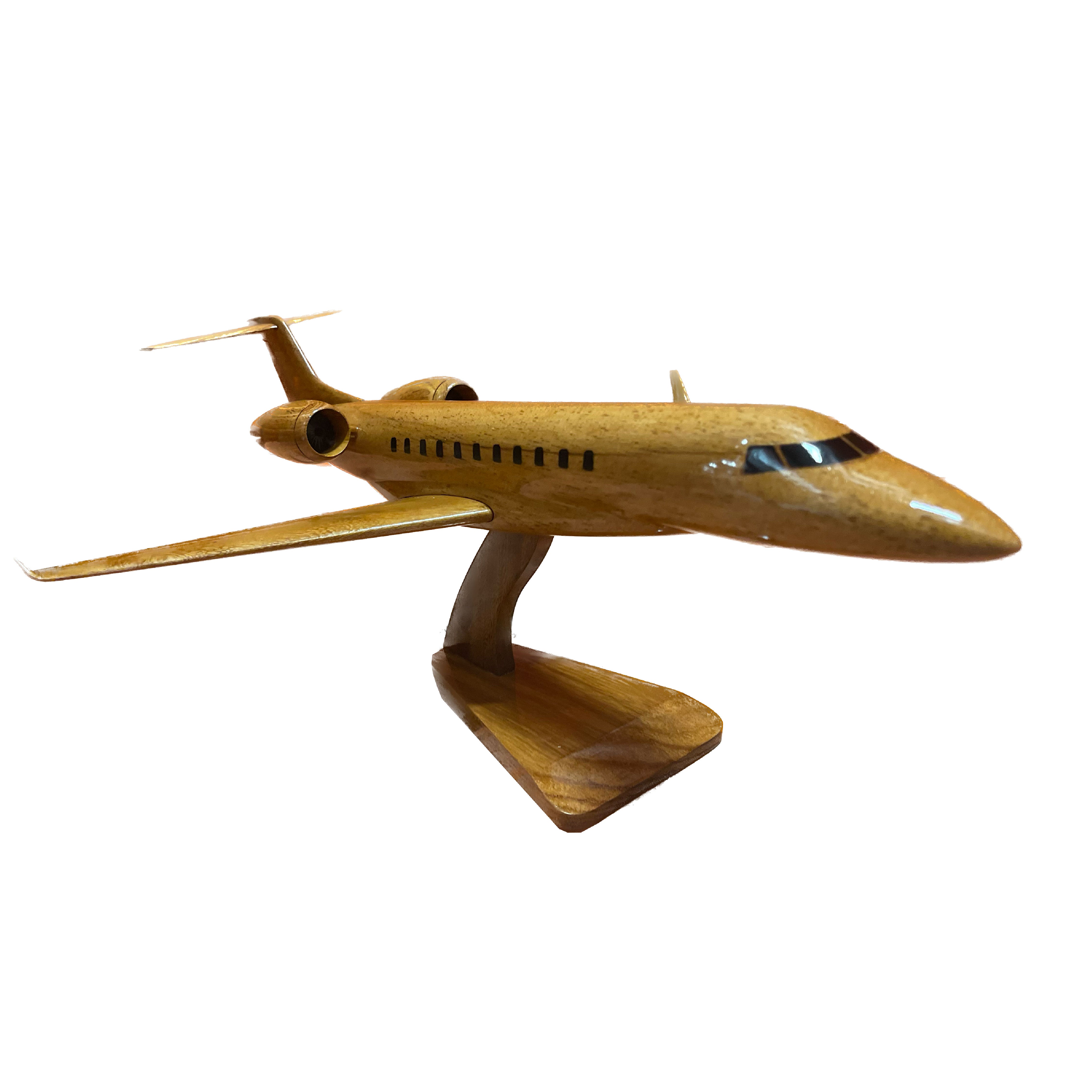 Embraer Legacy 650 Mahogany Wood Desktop Airplane Model – SCY-Dist.com