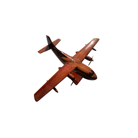 C-123 ( C123 ) Provider Mahogany Wood Desktop Airplane Model