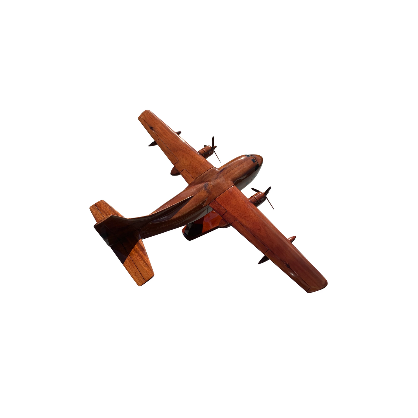 C-123 ( C123 ) Provider Mahogany Wood Desktop Airplane Model