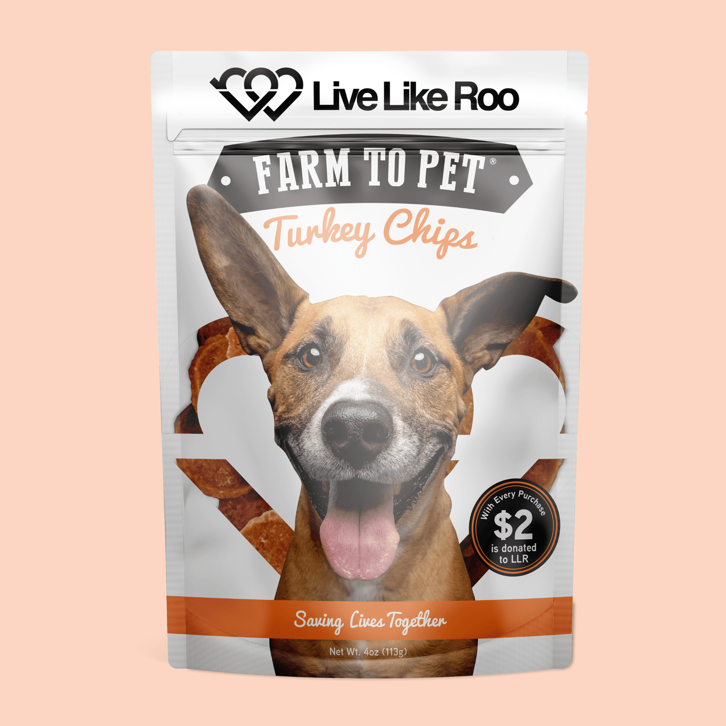 Live Like Roo Turkey Chips for Dogs | Dog Treats That Give Back