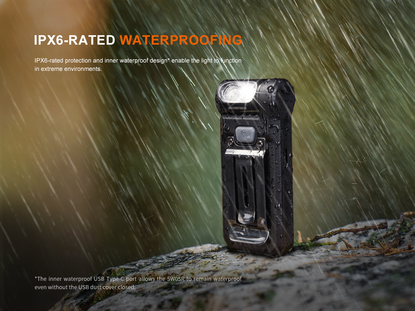 Fenix SW05R Multipurpose Clip-On Light with Red or UV Output