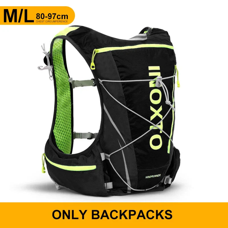 8L Hydration Vest Backpack with 1.5L Water Bag & 500ml Bottle