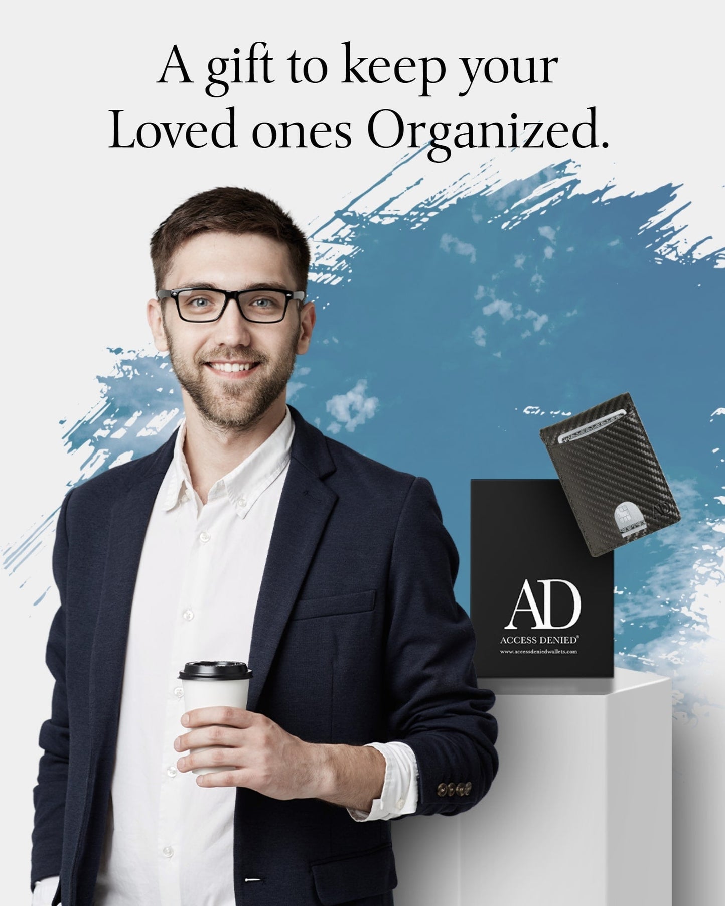 Money Clip Bifold Wallet W/ Pull Strap