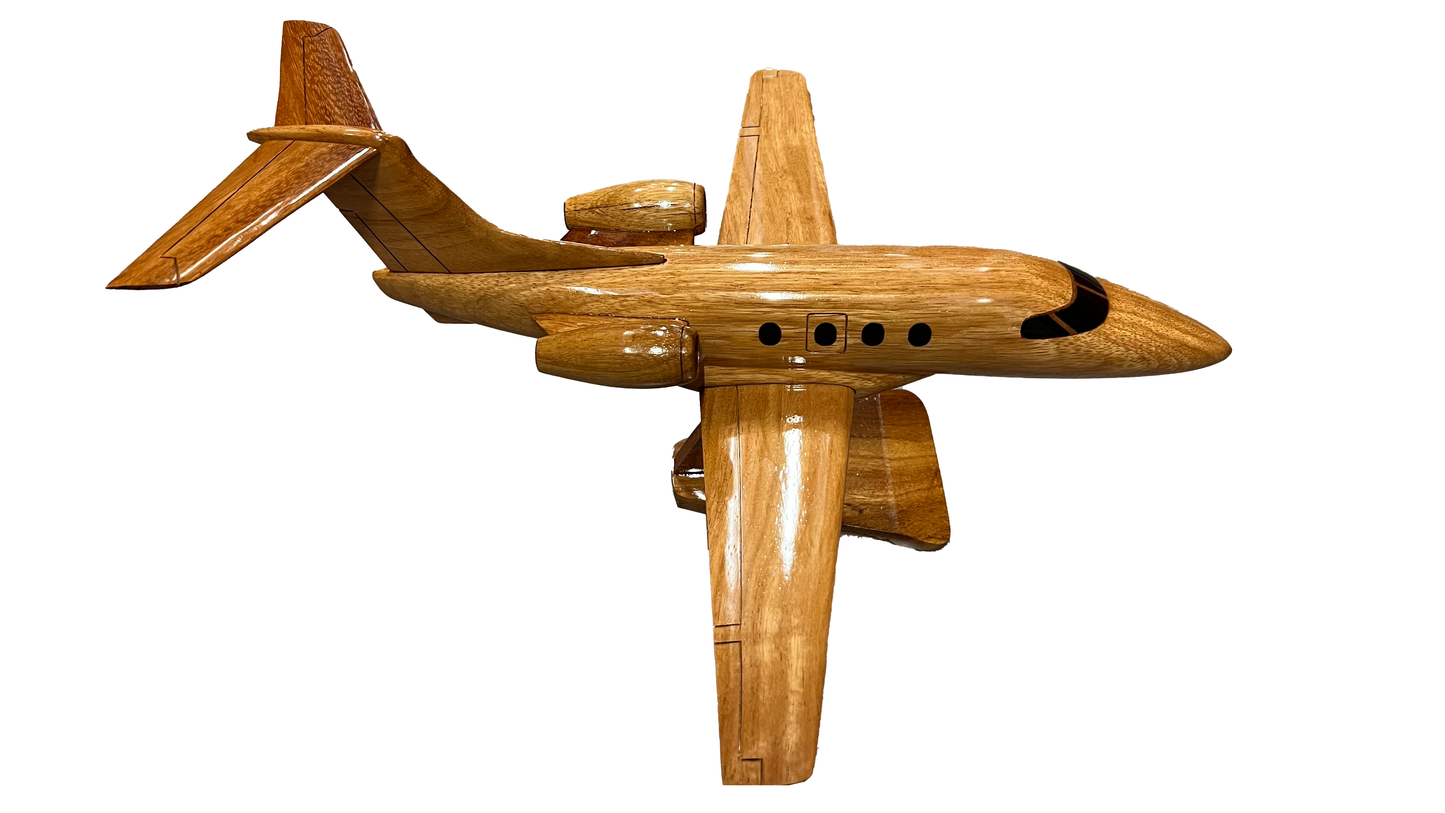 Embraer Phenom EV-100 ( EV100 ) Mahogany Wood Desktop Airplane Model