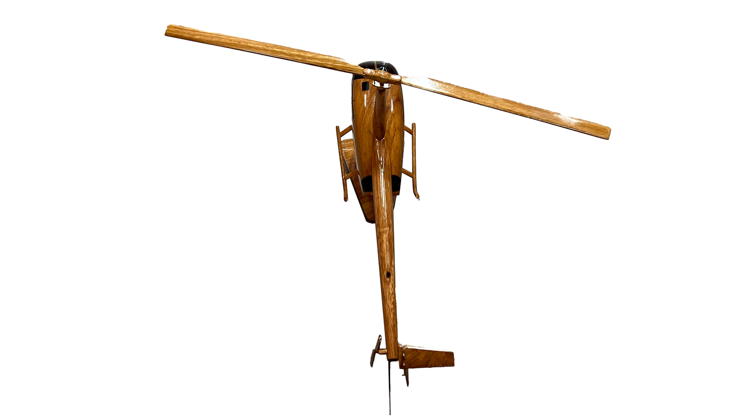 Robinson R-44 ( R44 )  Mahogany Wood Desktop Helicopters Model
