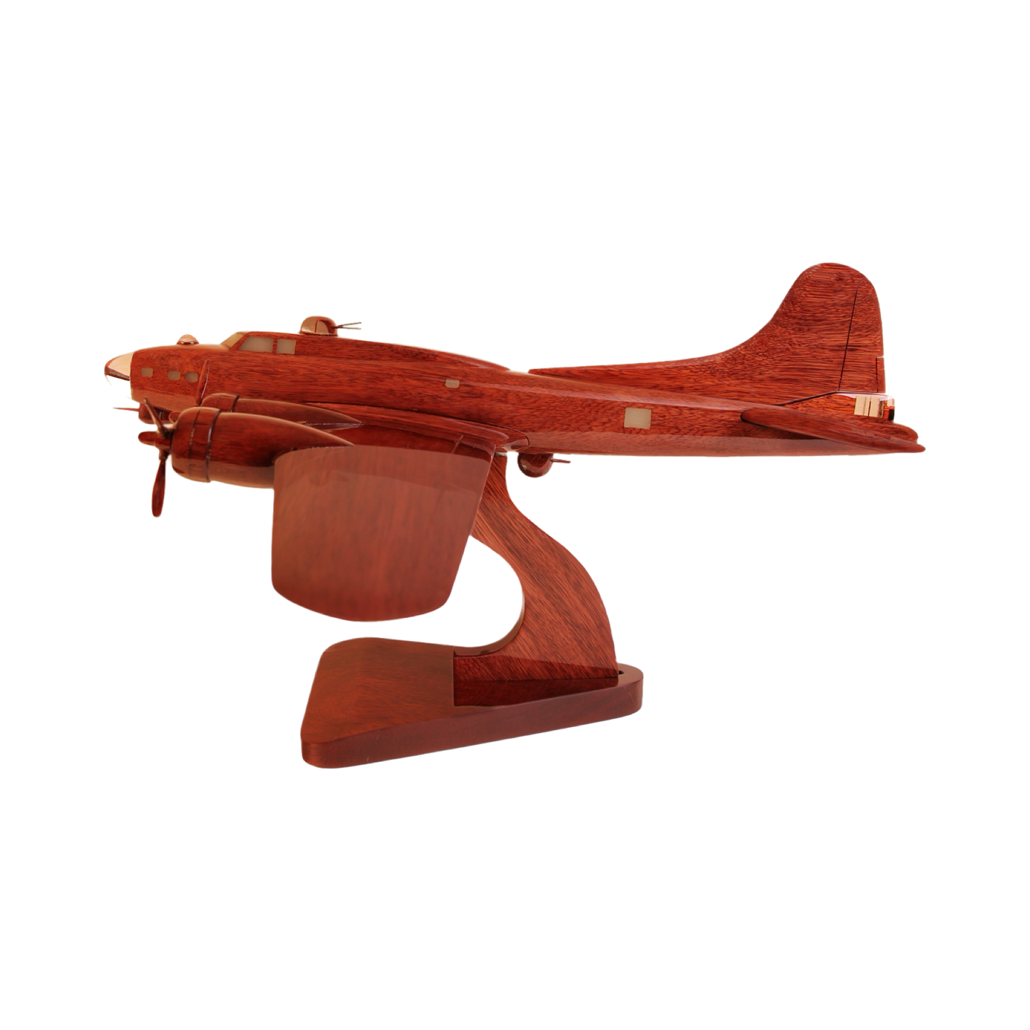 B-17 ( B17 ) Flying fortress Mahogany Wood Desktop Airplane Model