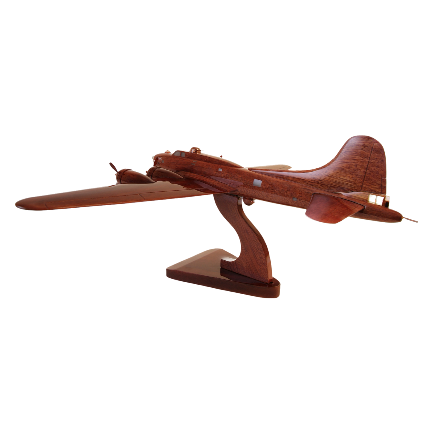 B-17 ( B17 ) Flying fortress Mahogany Wood Desktop Airplane Model