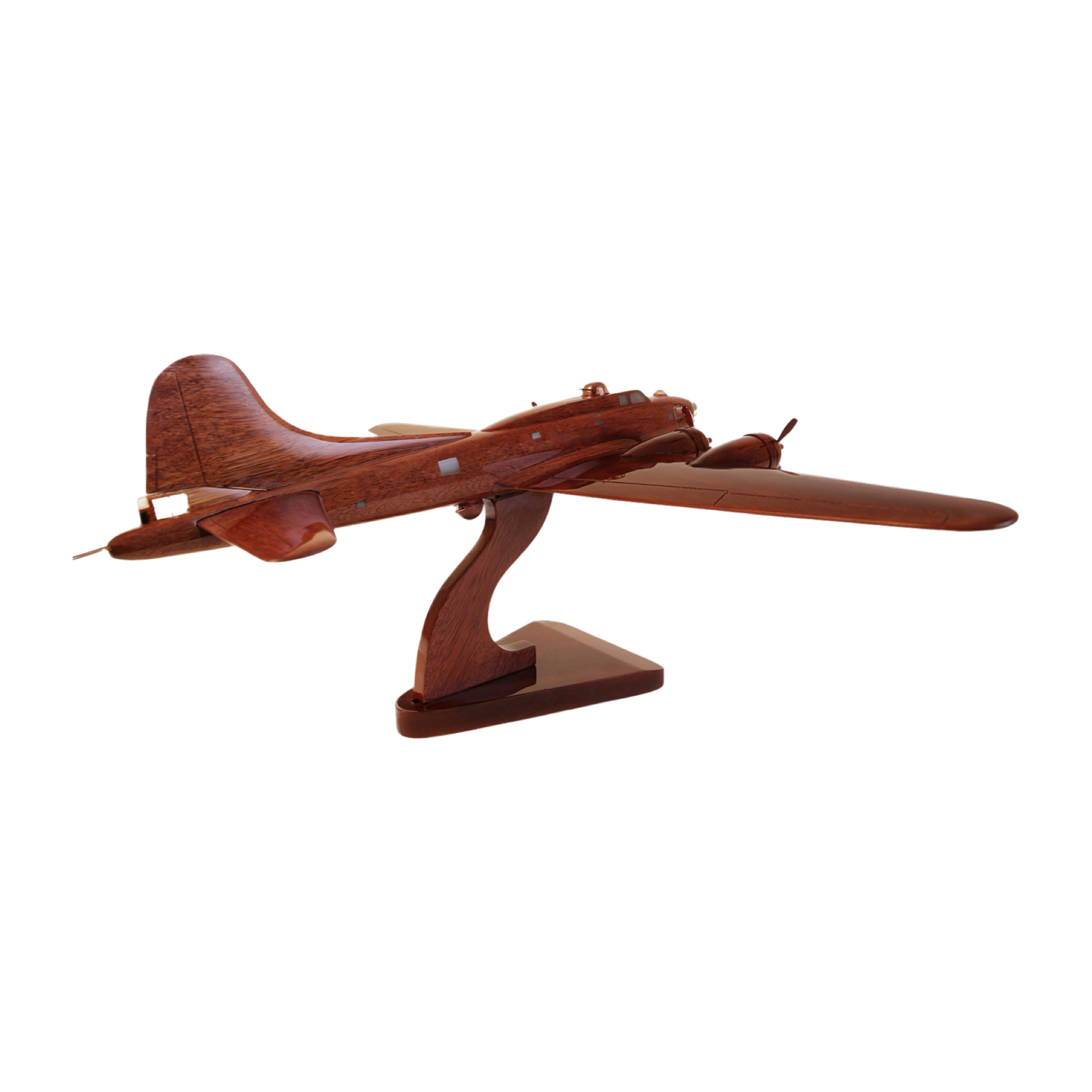 B-17 ( B17 ) Flying fortress Mahogany Wood Desktop Airplane Model