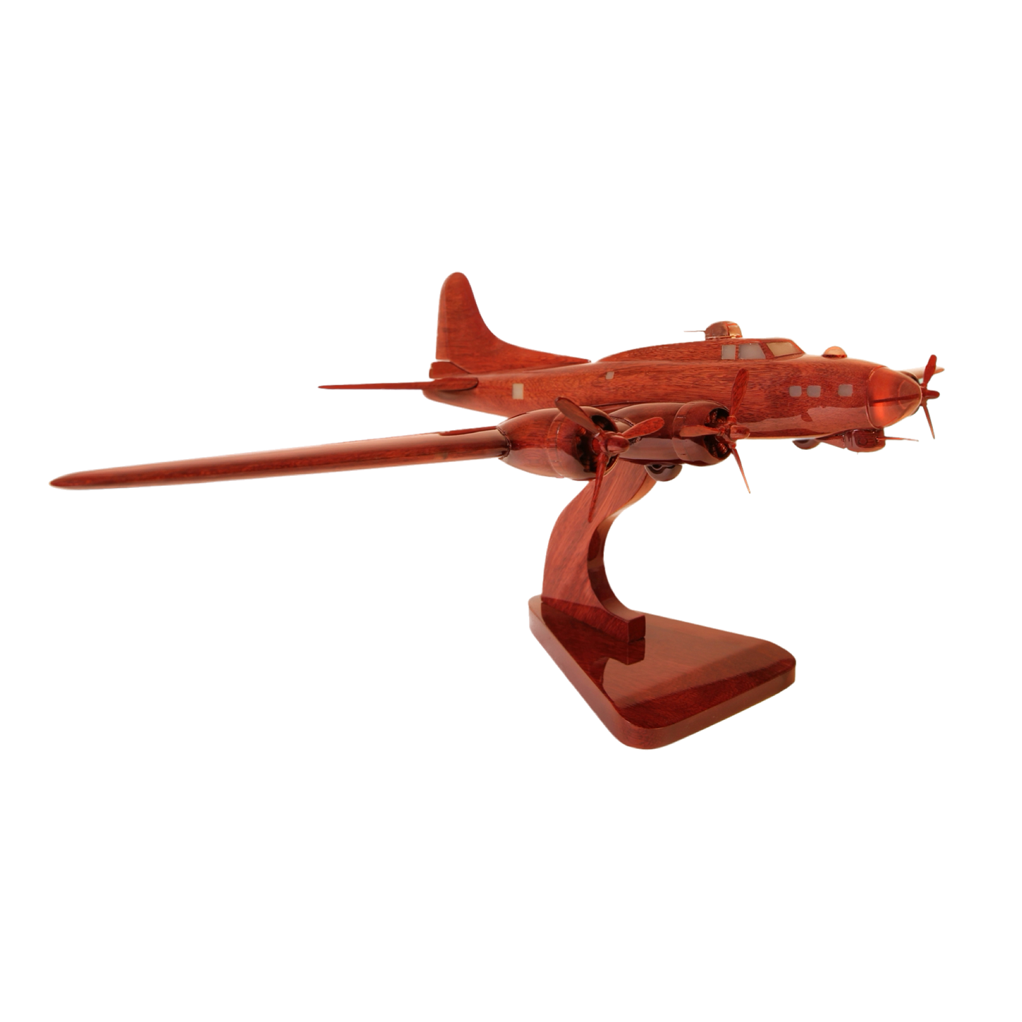 B-17 ( B17 ) Flying fortress Mahogany Wood Desktop Airplane Model