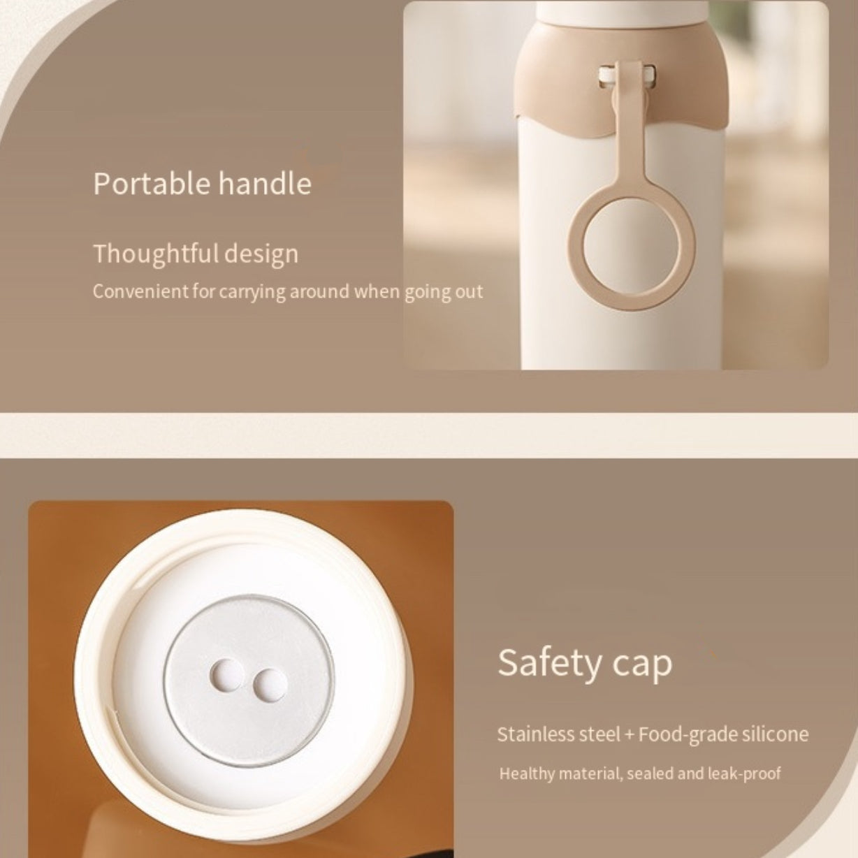 LITEGUEST Portable USB Heated Outdoor Mug 304 Stainless Steel Warm Cup