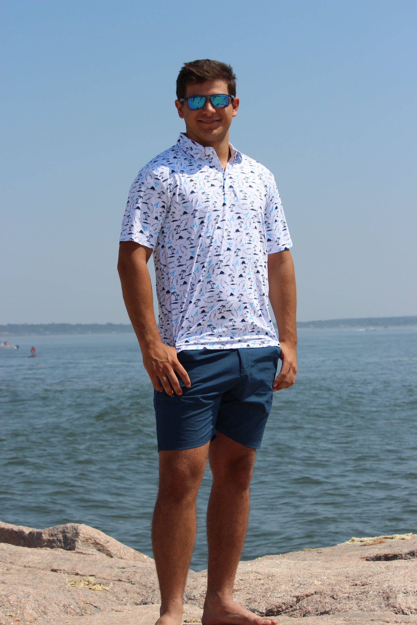 Nautical Print Polo