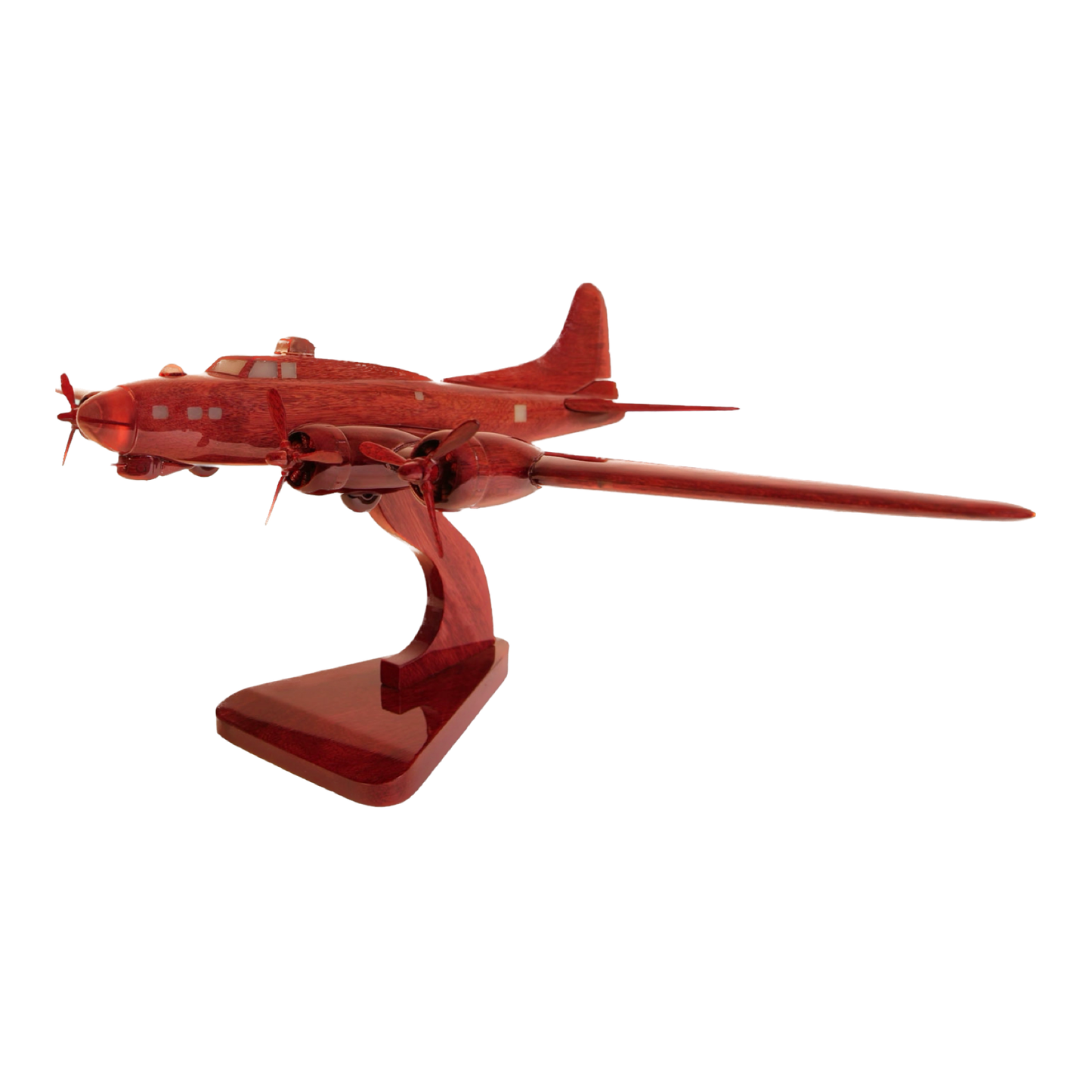 B-17 ( B17 ) Flying fortress Mahogany Wood Desktop Airplane Model