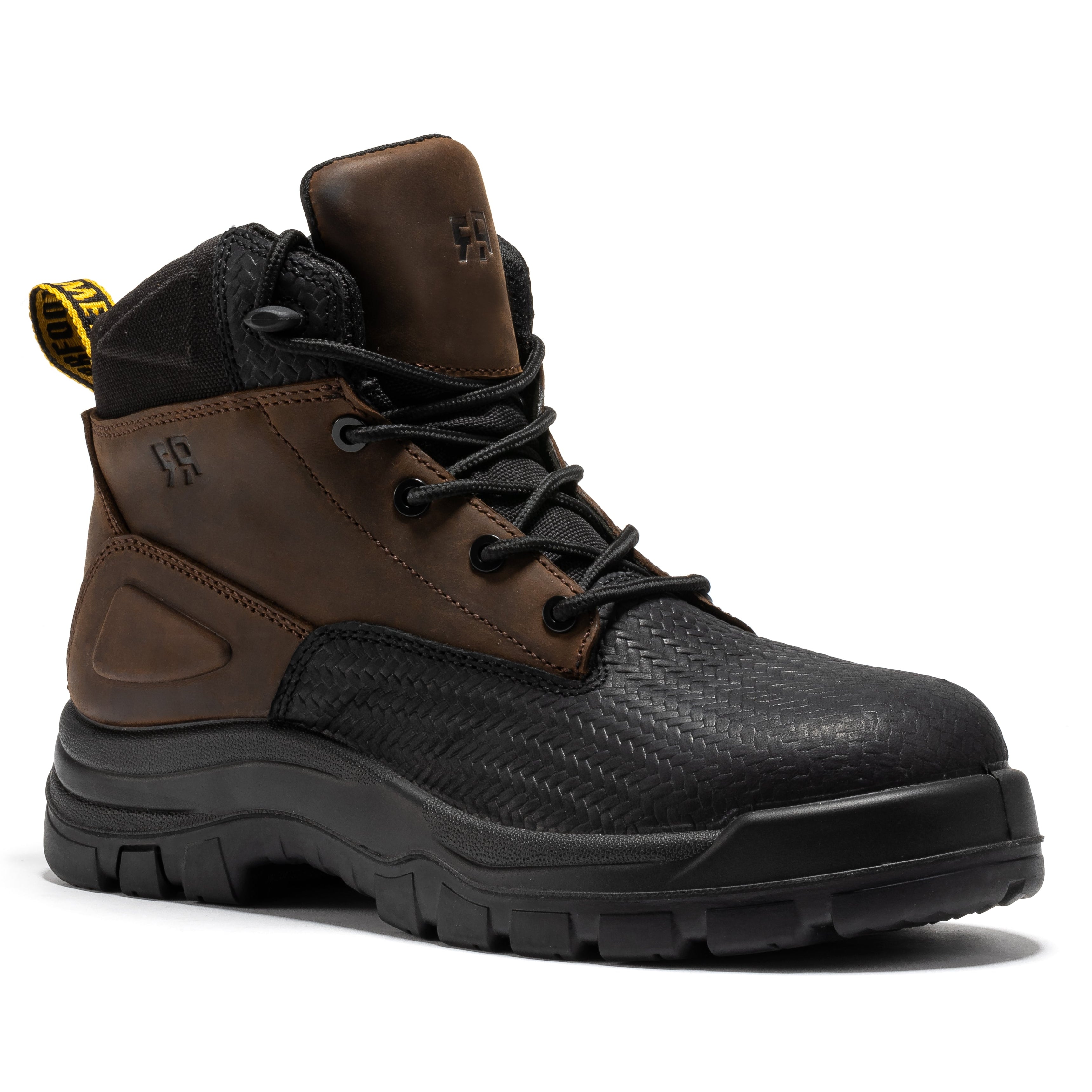 ROCKROOSTER Marfa Brown 6 Inch Waterproof Composite Toe Leather Work B ...