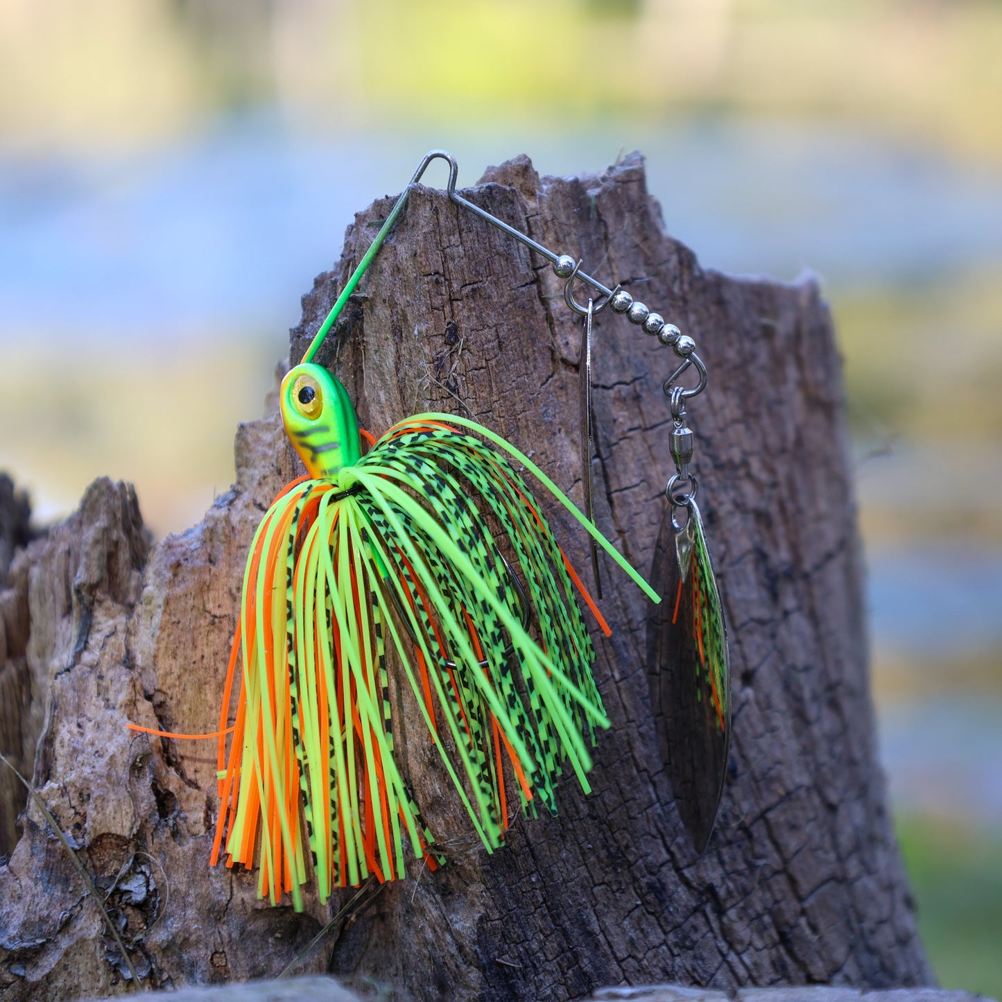 Reaction Tackle Lead Spinnerbait Jigs – 3-Pack, Double Willow Blade - New