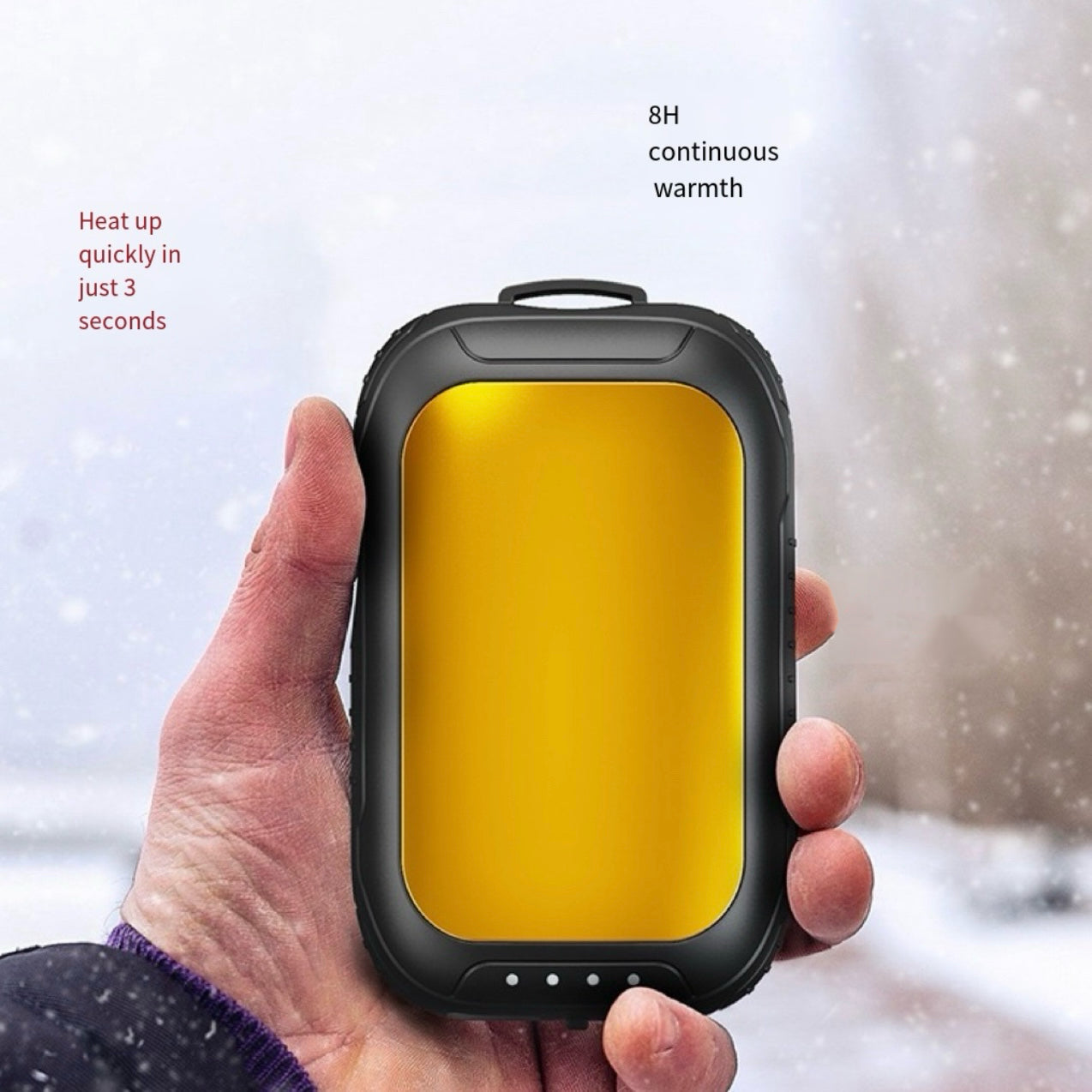 Liteguest Waterproof 2-in-1 Heated Hand Warmer & Power Bank with Light