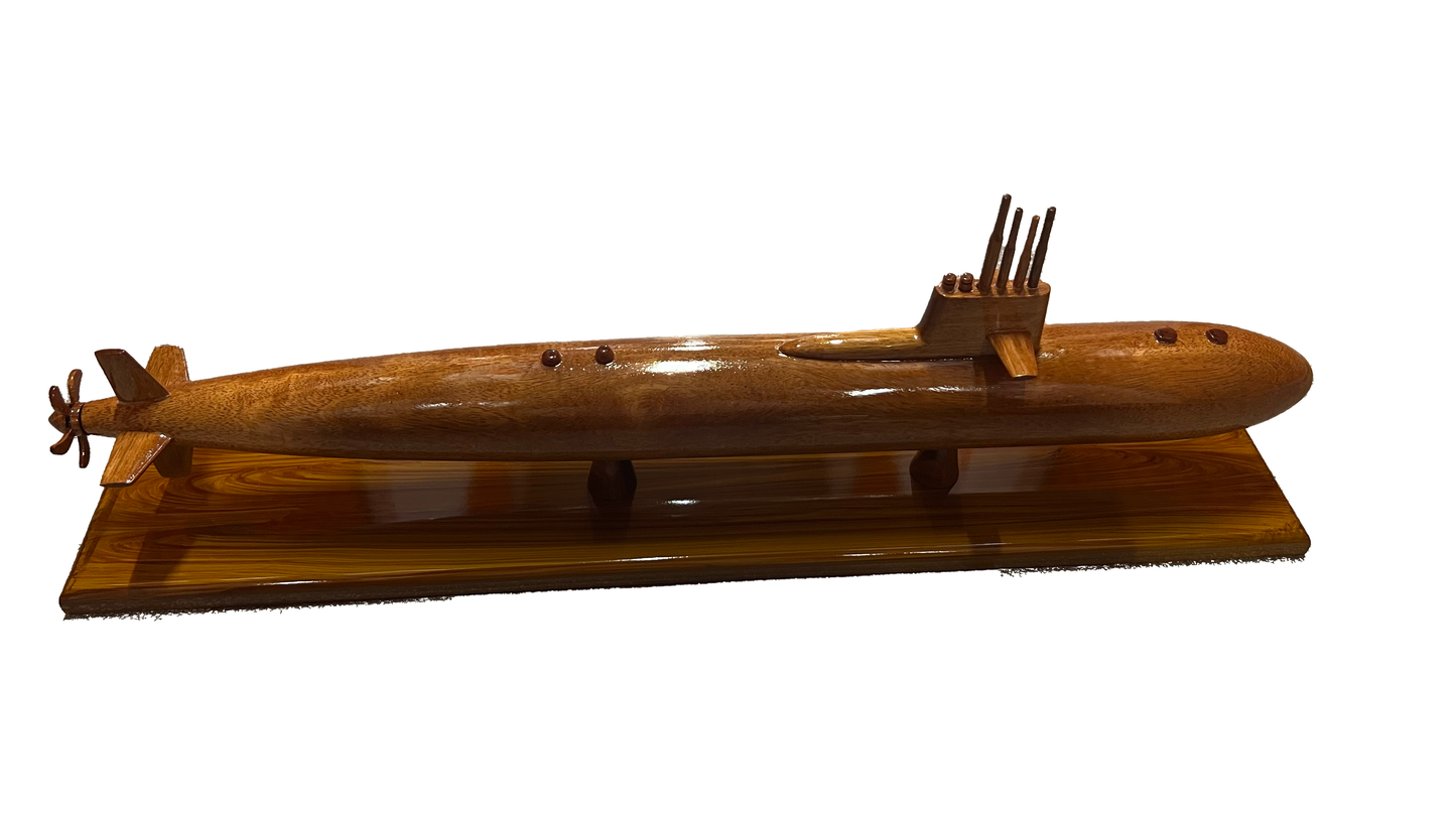Skipjack Class Submarine Wood Desktop   Ships Sail boats & Subs Model