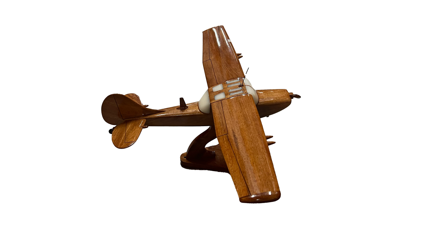 L-19 ( L19 ) Birddog Mahogany Wood Desktop Airplane Model