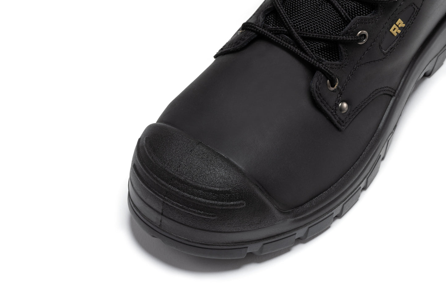 ROCKROOSTER Woodland Black 6 inch Waterproof Composite Toe Leather Work Boots AK662