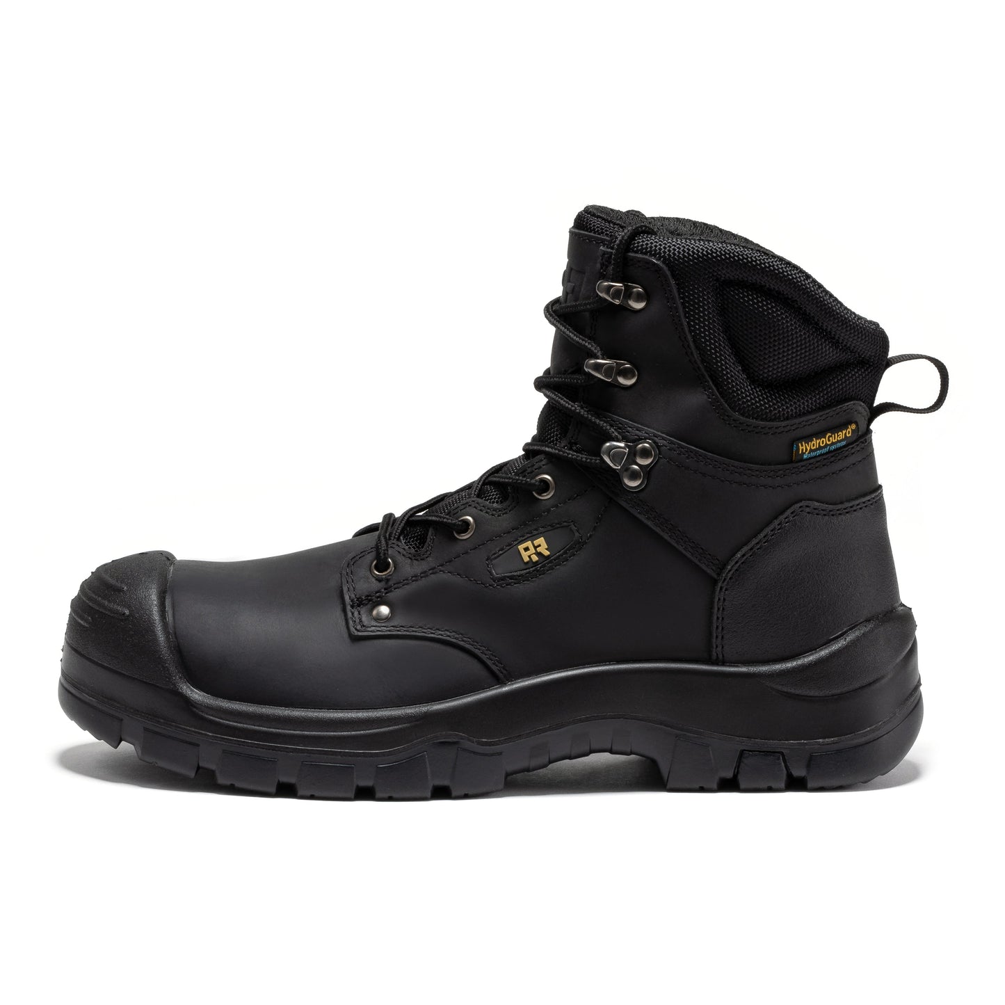 ROCKROOSTER Woodland Black 6 inch Waterproof Composite Toe Leather Work Boots AK662