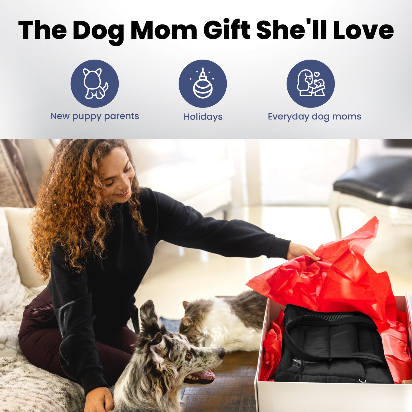 Puffer Dog Travel Bag for Dog Moms