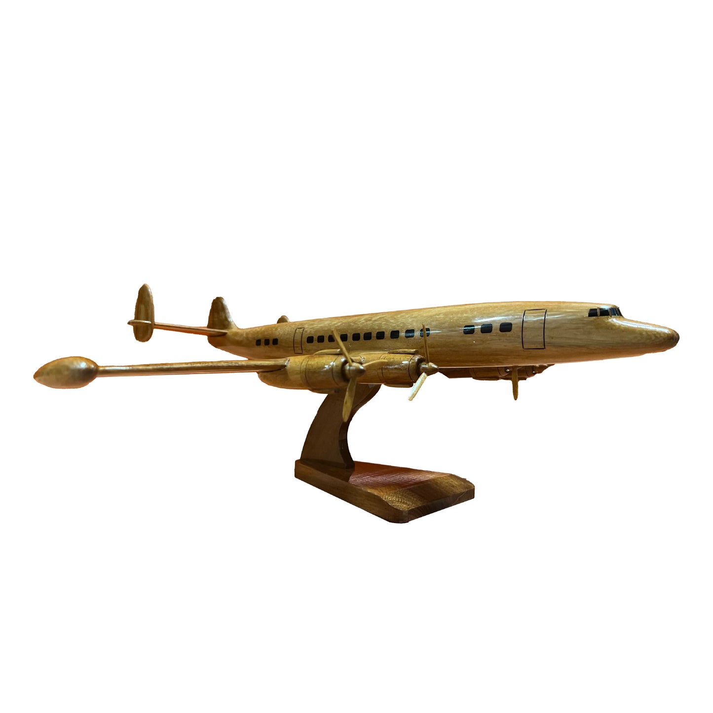 The Super Constellation Mahogany Wood Desktop Airplane Model