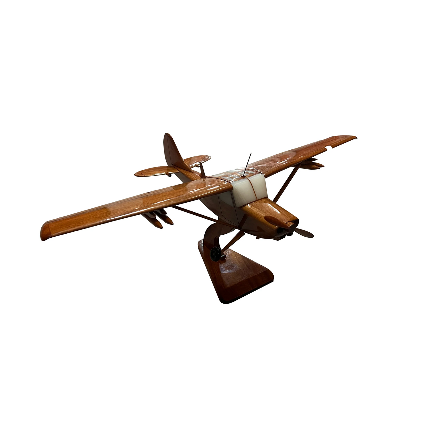 L-19 ( L19 ) Birddog Mahogany Wood Desktop Airplane Model