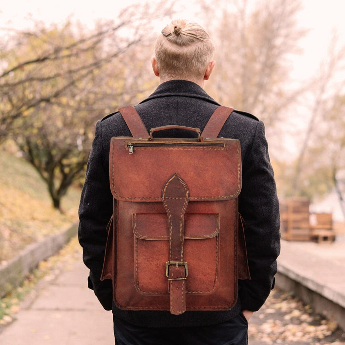 The Hughes Rustic Backpack