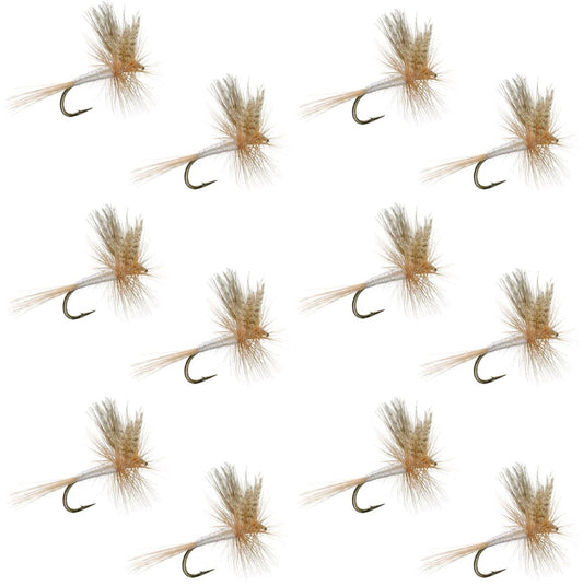 Light Cahill Classic Trout Dry Fly Fishing Fly - 1 Dozen Flies Size 18