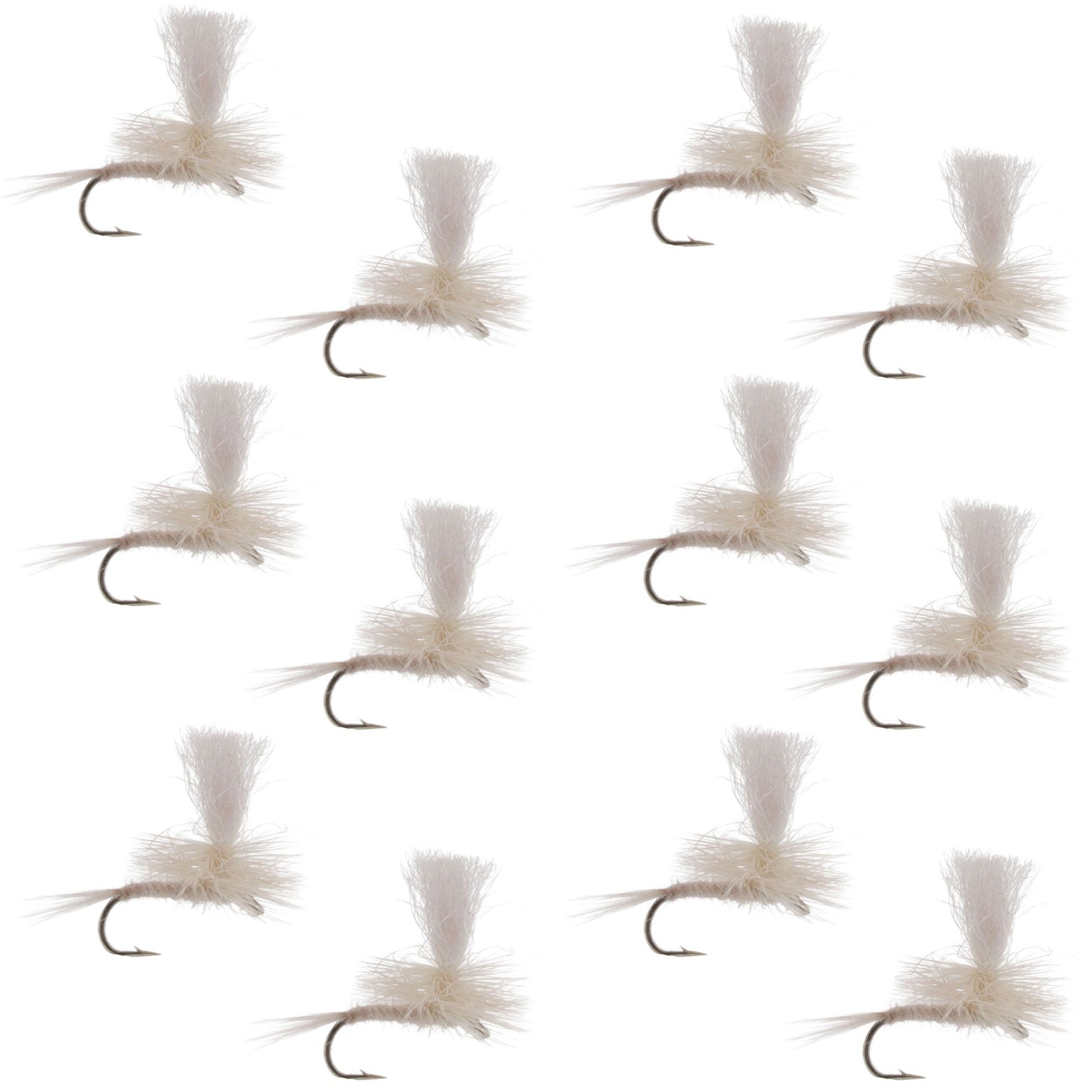 Parachute Light Cahill Classic Trout Dry Fly Fishing Fly - 1 Dozen Hook Size 14