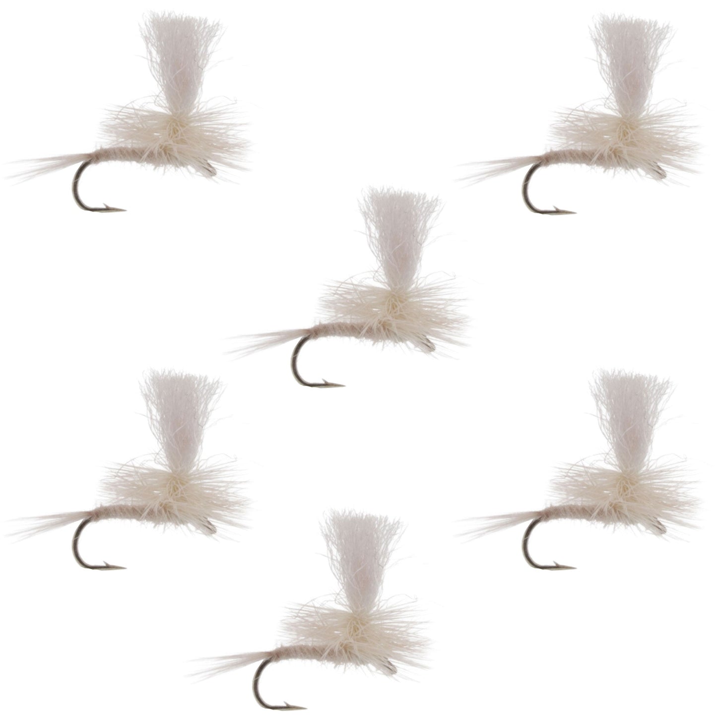 Parachute Light Cahill Classic Trout Dry Fly Fishing Fly - 6 Flies Hook Size 14
