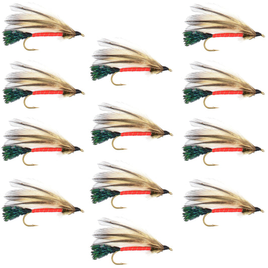 Light Spruce Classic Streamer Flies - Set of 12 - Hook Size 4