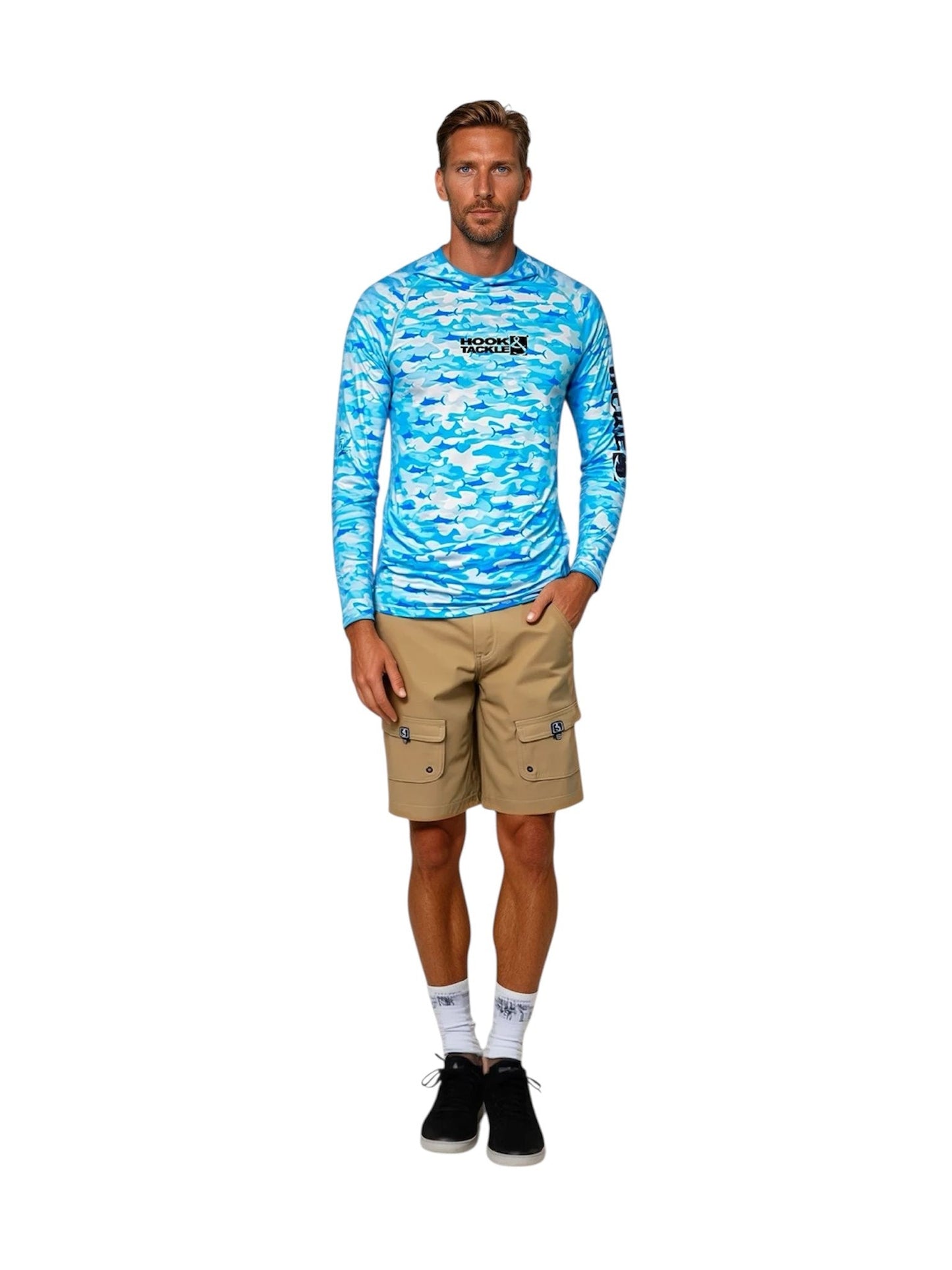 Men's Camo Billfish UV Fishing Hoodie