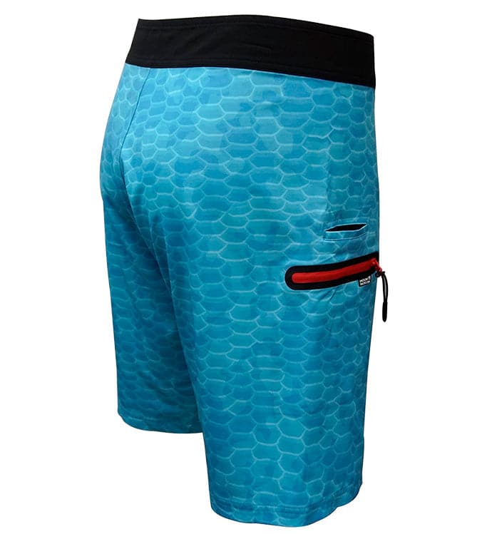 Men's Fish Scales Stretch Fishing Boardshort