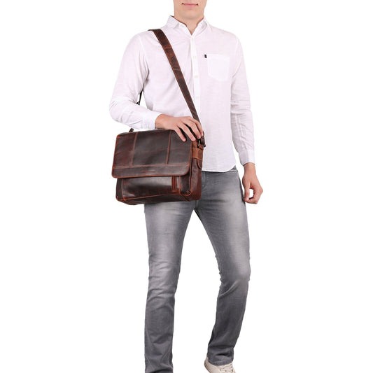 Jordan Messenger Bag 15.6" Chestnut