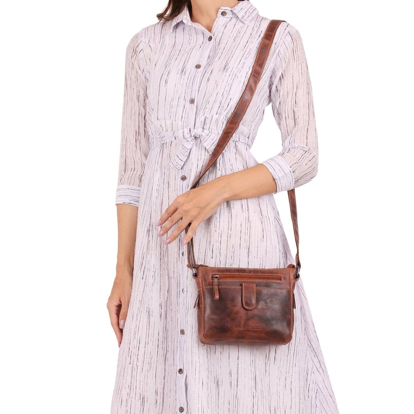 Kingston Crossbody Bag Brown