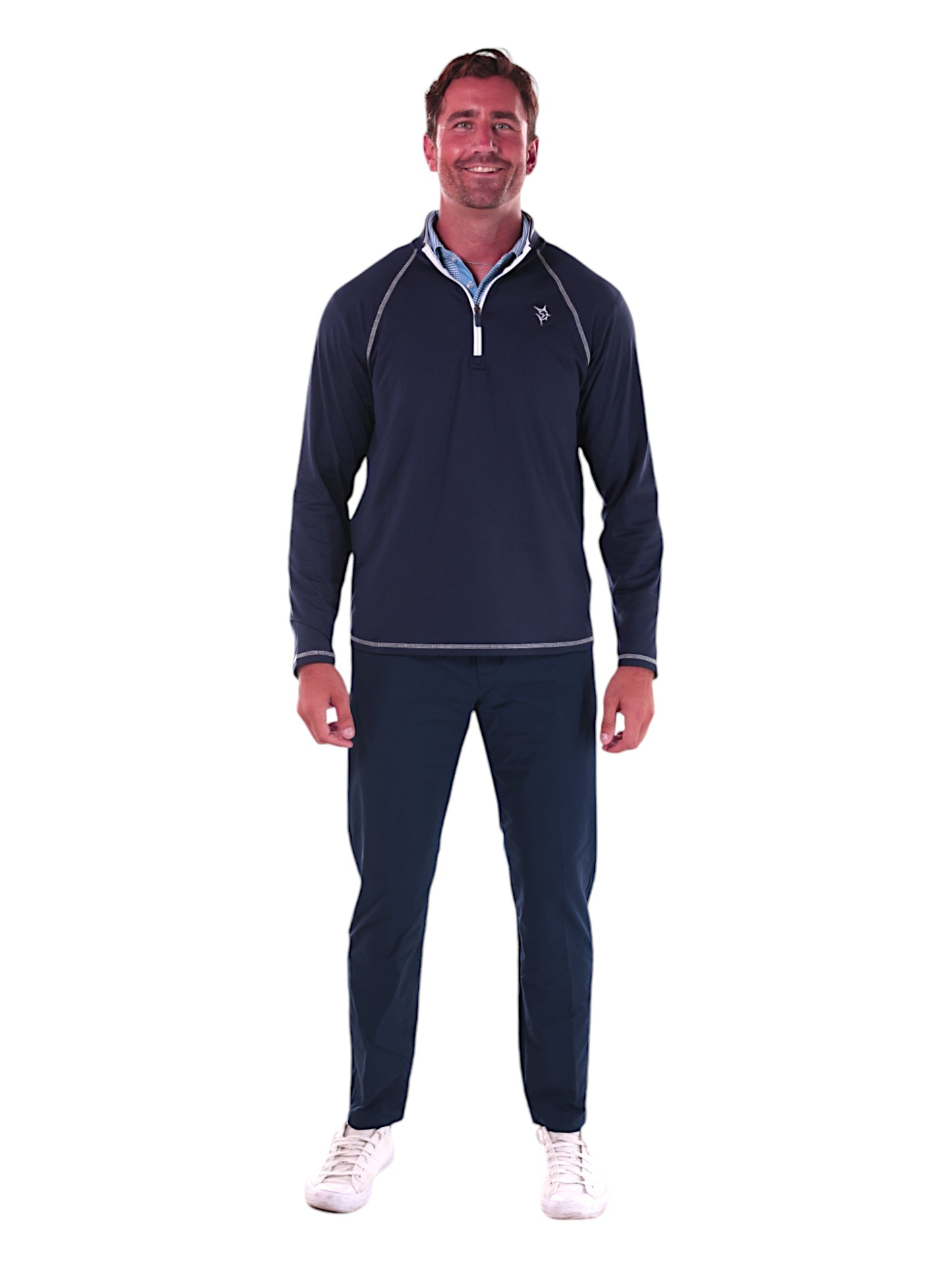 New Harbor Navy 1/4 zip Men's Pullover