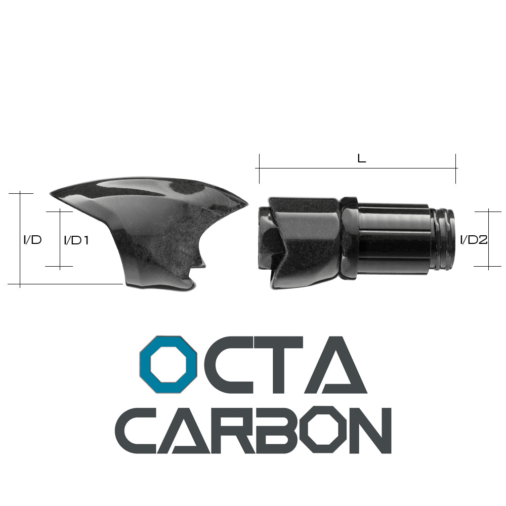 Seaguide OCTA™ Carbon Fiber Split Spinning Reel Seat OMSHSC