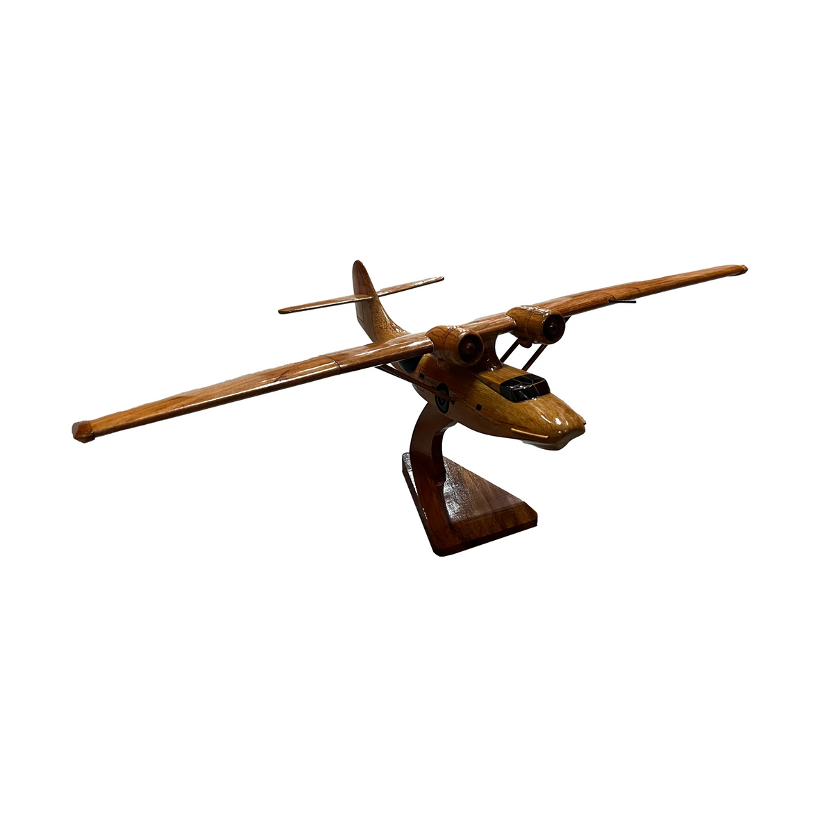 Pby Wood Model PBY Catalina Mahogany Wood Desktop Airplane Model – SCY-Dist.com