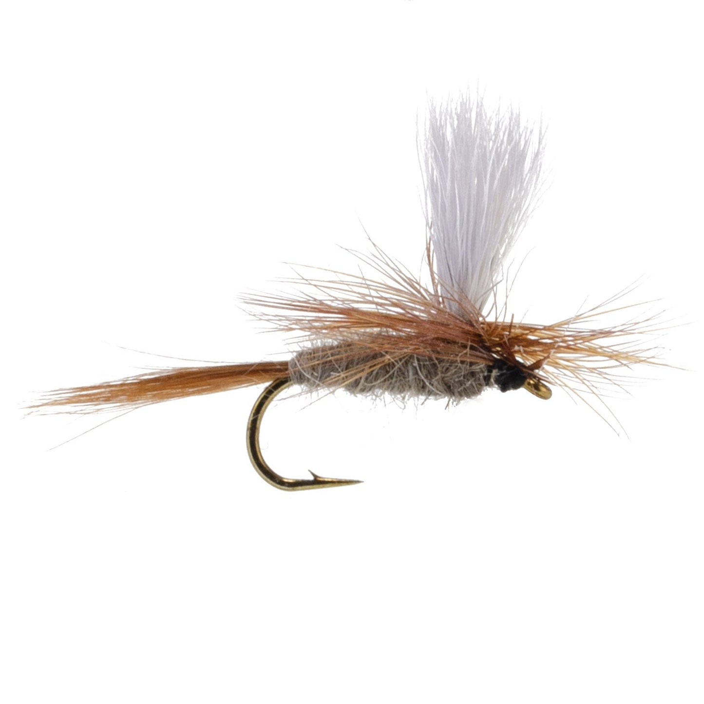 Hares Ear Parachute Classic Dry Fly - 6 Flies Hook Size 12