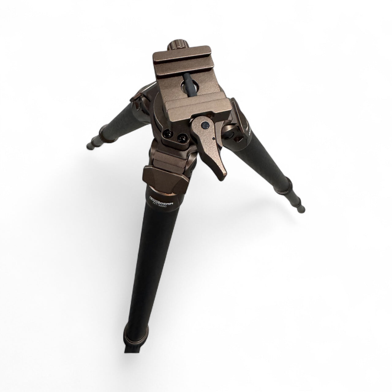 Linkogear Carbon Fiber Tripod – Picatinny/Arca, 64" Max, 66lb Capacity - Brown