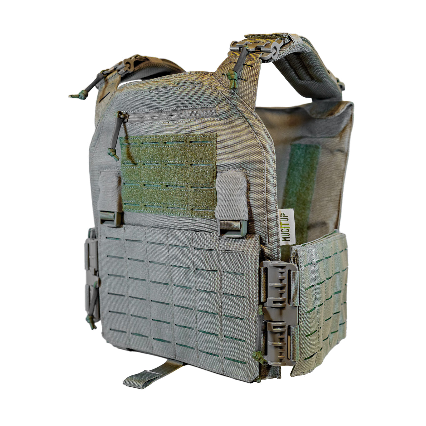 MUCTAC Plate Carrier 10x12 – 1050D Nylon – Quick Release – Laser Cut MOLLE – Texas