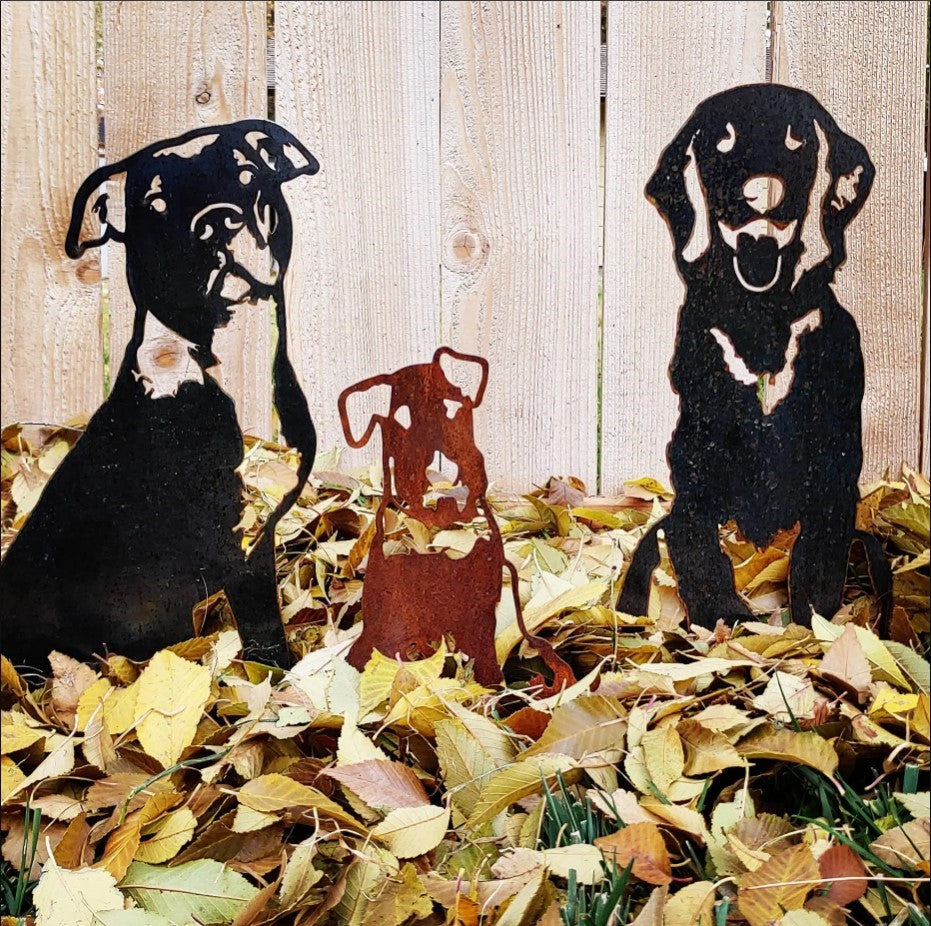 Flat-Coated Retriever Metal Art – Handmade Dog Silhouette