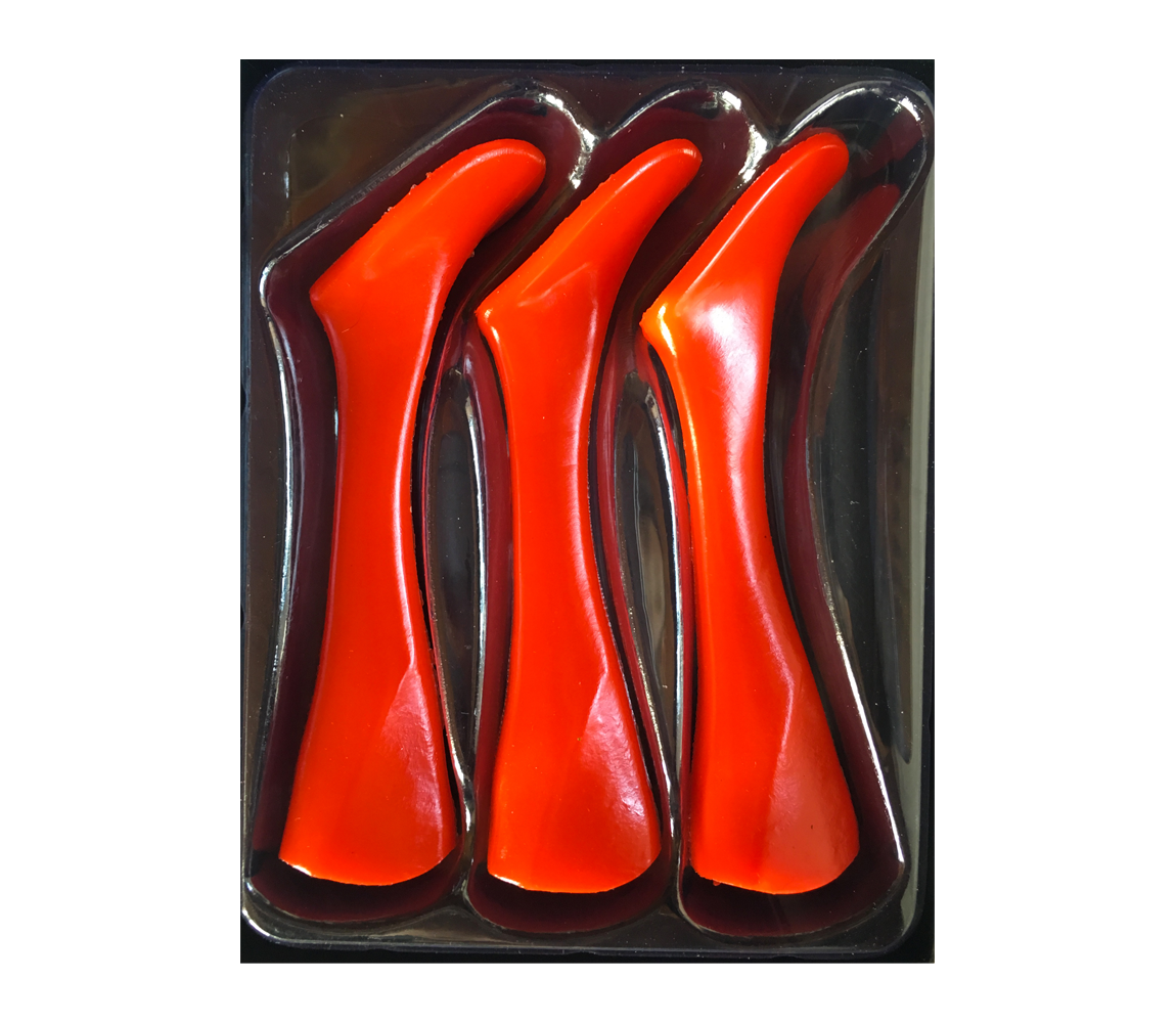 Headbanger Shad 9" Replacement Tails - Fluorescent Orange