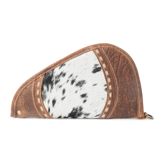Rustler™s Range Hairon Leather Gun Case in Rustic Tan